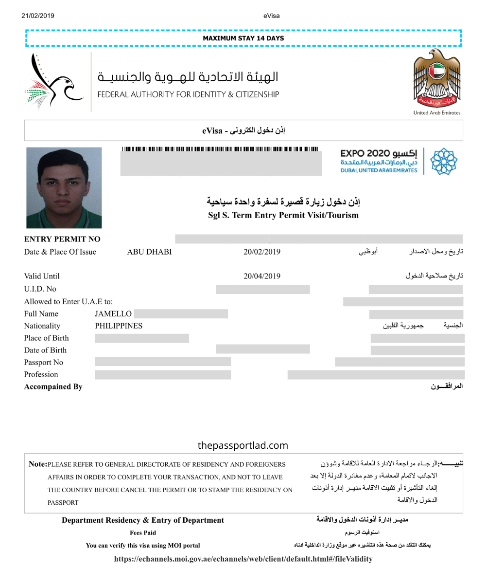 UAE (Dubai) VISA GUIDE Application + Requirements | The Passport Lad