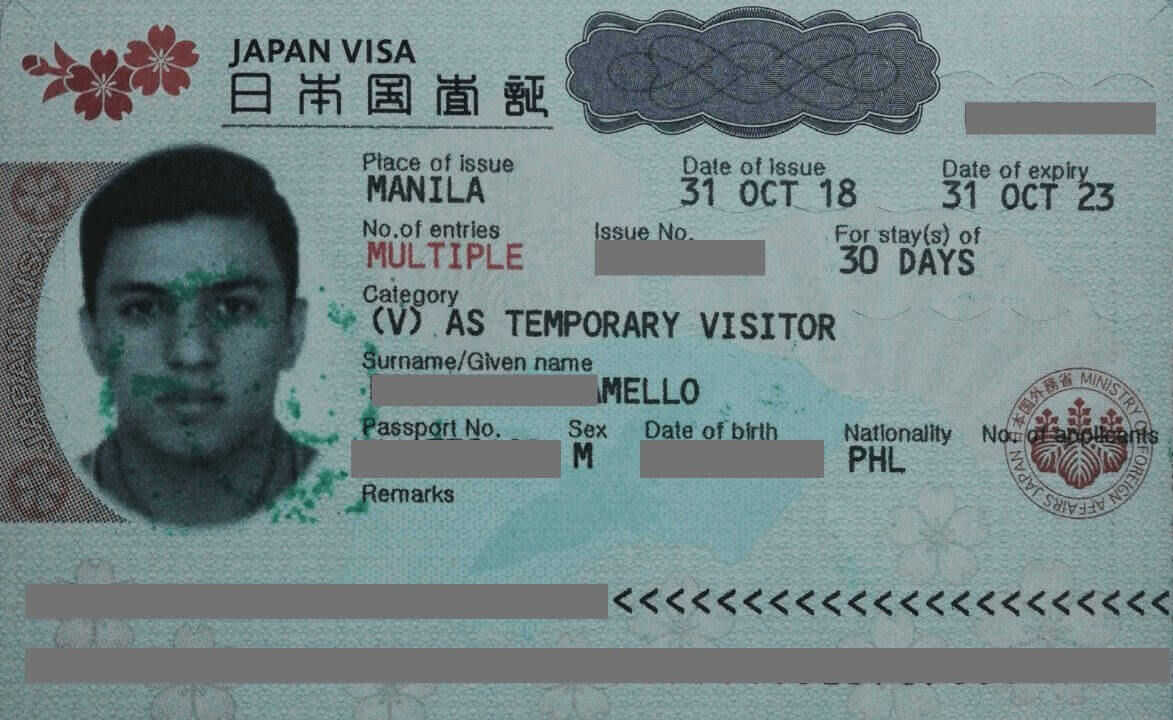 reli tours japan multiple entry visa